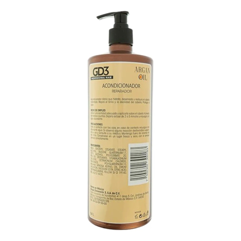 Acondicionador Para Cabello Con Aceite De Argan Gd3 1 Lt