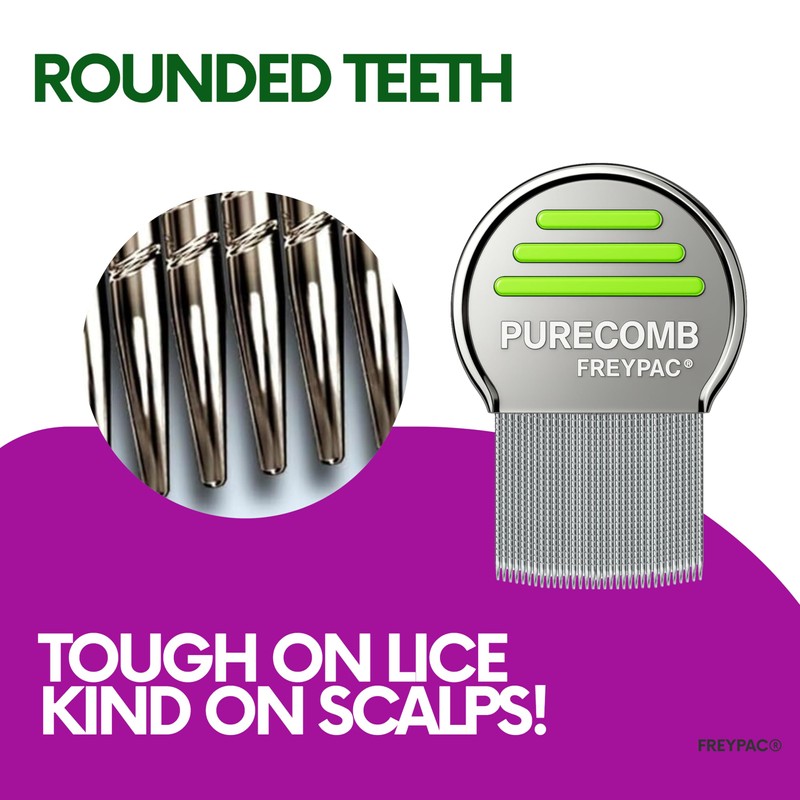 FREYPAC Purecomb Nit Kit with Shampoo and Conditioner for Headlice
