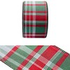 Red Green Plaid Ribbon 1.5" x 10 Yards Satin Back