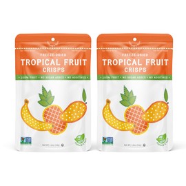 Nature’s Turn Freeze-Dried Fruit Snacks, Tropical Fruit Crisps, Pack of 2 (1.2 oz Each)