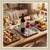 FoldTier 12 Pack Serving Trays Set for Party, Butterfly Floral