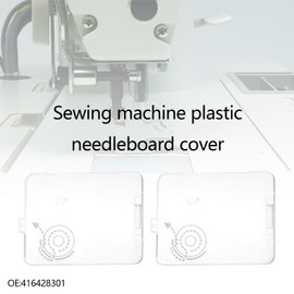 ECSiNG 2 Pcs Bobbin Cover Slide Plate 416428301 Compatible With Singer 3321,3323,4411,4423,5511,511 Sewing Machine Needle Cover Plate(Transparent)