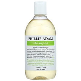 Phillip Adam Apple Cider Vinegar Shampoo for Shiny Hair - Sulfate Free and Paraben Free - Original Green Apple Scent, 12 Ounce (Pack of 1)