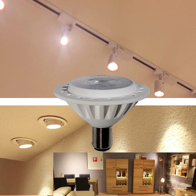 QLEE LED Ar70 Ba15d Spotlight 7w Ac Dc 12v Base