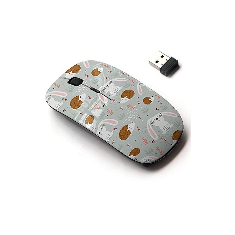 2.4G Wireless Mouse with Cute Pattern Design for All Laptops
