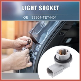 ACROPIX Side Marker Light Lamp Bulb Holder No.33304-TET-H01 for Honda Civic Hatchback Sedan 2016-2021 Plastic Gray Car Parts