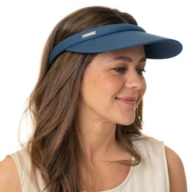 Seeberger Women’s Visor, Cotton Sun Visor, Sun Protection With Peak, Azalea - beige