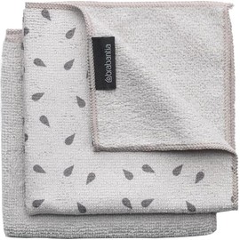 Brabantia Microfibre Cleaning Cloth (set of 2), light gray, 30 x 30 cm, 2 units