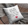 LIEBTASTISCH Liebes Cushion Cover with Saying "Keine Sorge, Bruderherz. Ich