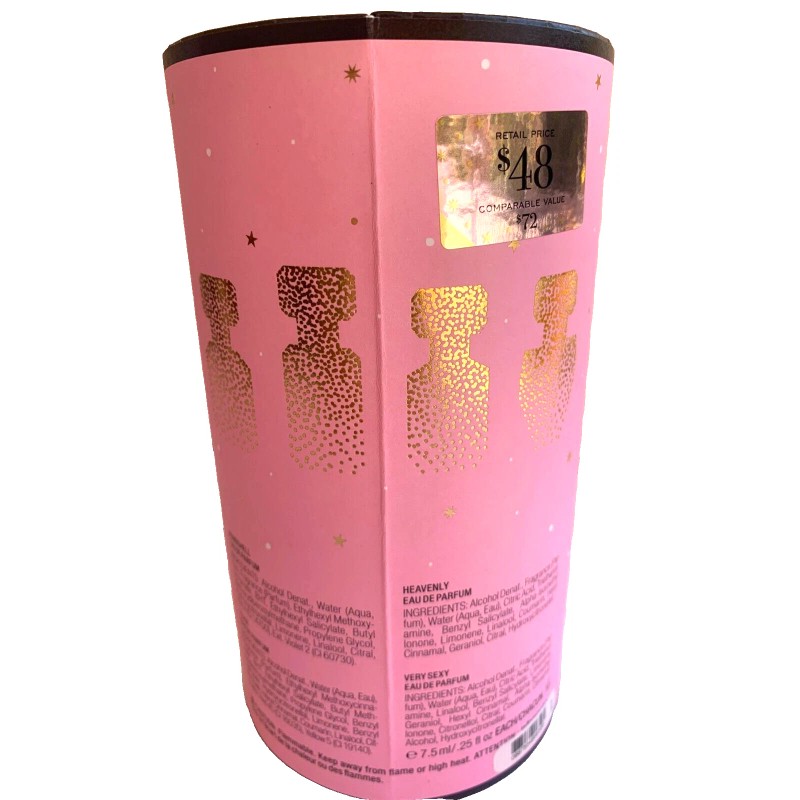 Victoria's Secret Perfume 4 PC Mini Gift Set Bombshell Heavenly