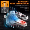 KEPEAK 4x H7 LED Headlight Bulb Kit High Low Beam