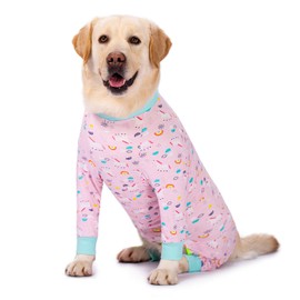 Miaododo Pink Pony surgery Recovery Suit female male for Dogs After Surgery Medium Large Dogs Onesie,Lightweight Dog recovery suit for Shedding Prevent Licking Surgical Wound,Dog Pajamas Pjs ,Full Belly