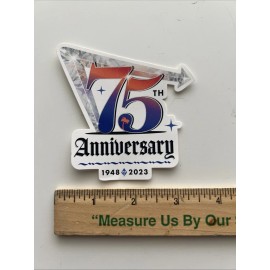 In-N-Out Burger 75th Anniversary Sticker 1948 To 2023 Great restaurant Frys