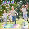 Panacare Portable Rainbow Bubble Machine, Automatic Bubble Machine for Children,