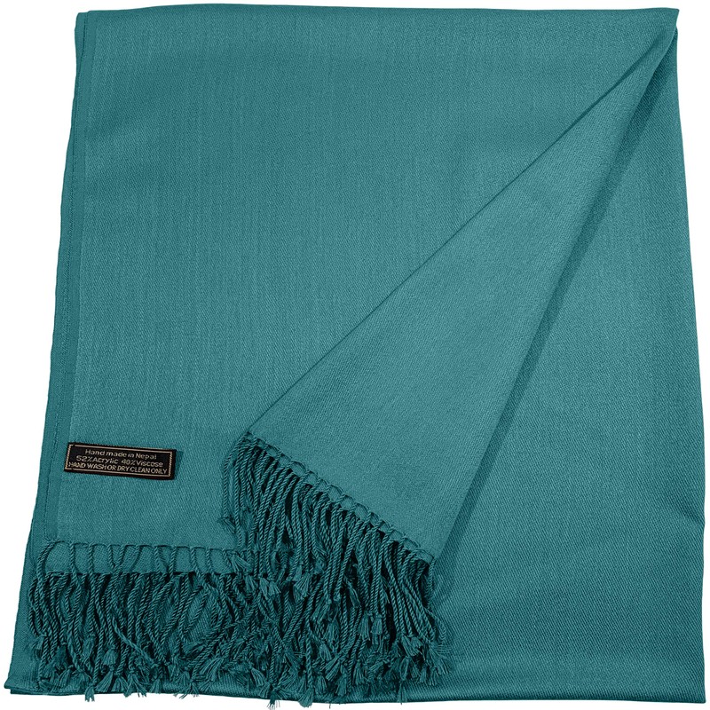 Jade Green Solid Colour Design Shawl Scarf Wrap Stole Pashmina