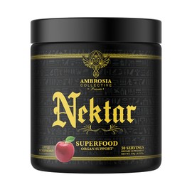 Ambrosia Nektar - Superfood Powder | Complete Health Supplement | Organ Support - Liver, Kidney Health | 30 Servings (Apple Symphony)