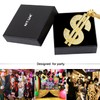 NYUK Gold Chain for Men with Dollar Sign Pendant Necklace