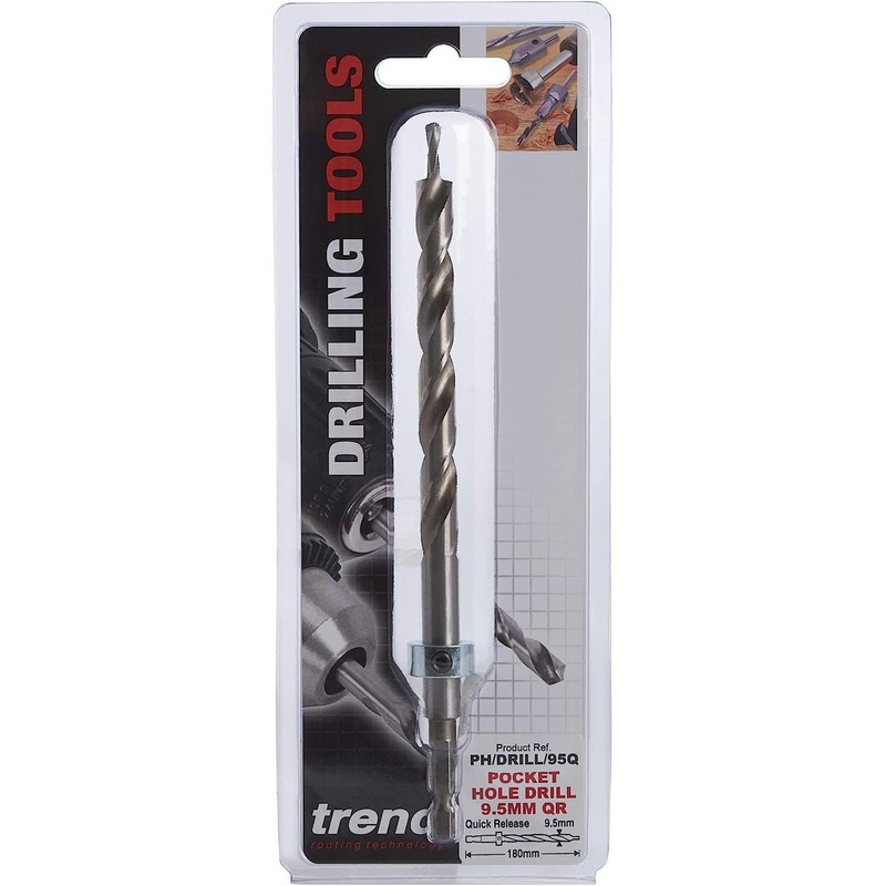Trend HSS Pocket Hole Jig Drill Bit with Quick Release