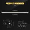 Willpower 37 Inch 180W Single Row Led Light Bar Flood