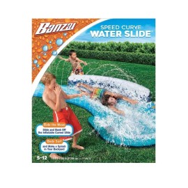 Banzai NEW  Banzai 16 Ft. Speed Curve Water slip & Slide One Size Blue NEW