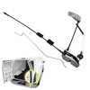 GrteRokky Rear Right door latch assembly w/cable&rod Compatible for 1992-2014