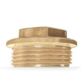 Pipe Cap 1" Male - Brass Pipe Cap NPT 1 inch Pipe Plugging Cap