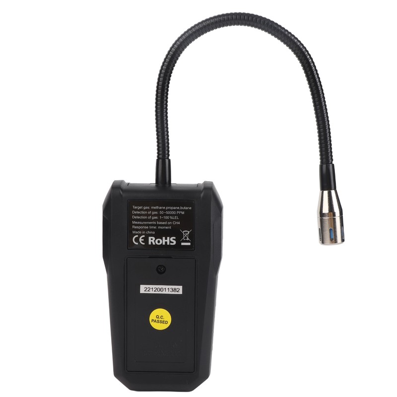 Combustible Gas Detector 50‑50000PPM LCD Display Screen Portable Gas Leak