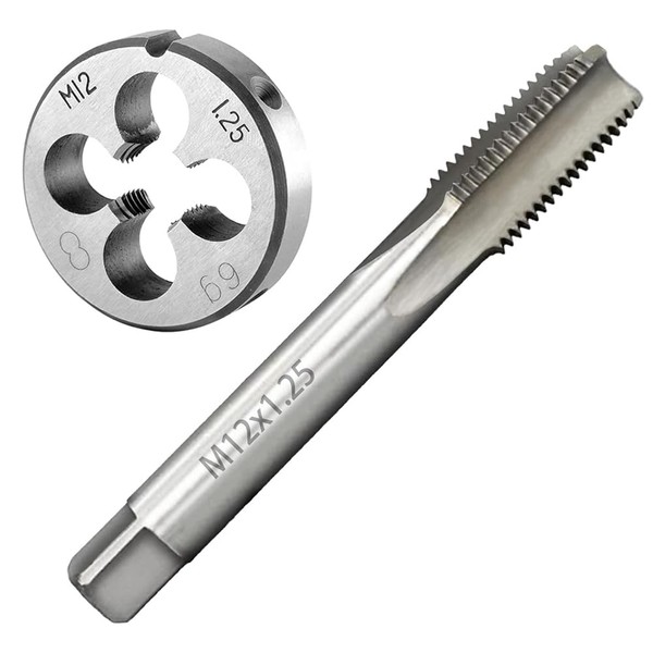 Teocpai M12 x 1.25mm Screw Tap and Die Set with