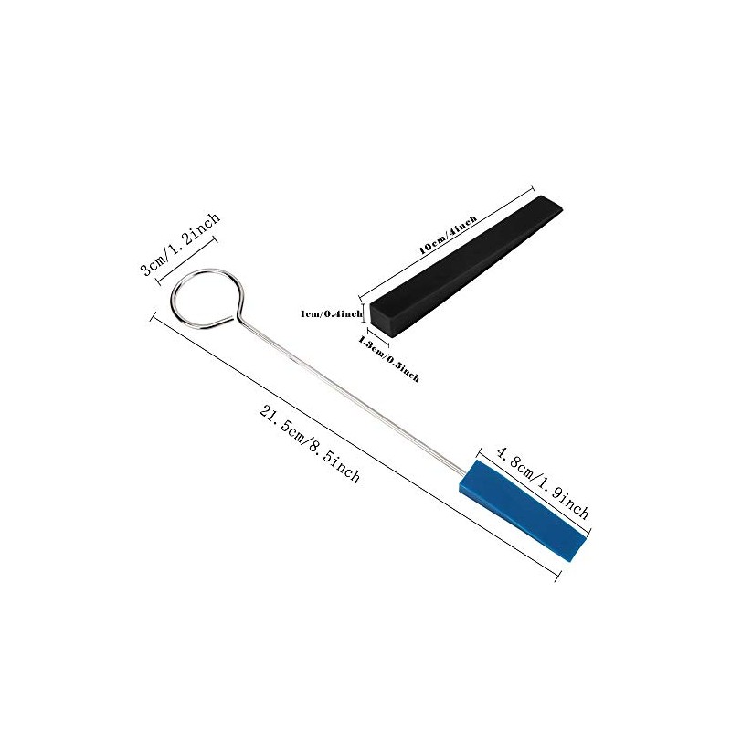 Jiayouy 8Pcs Piano Tuning Mute Kit Triangular Rubber Mutes for