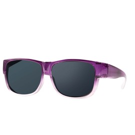 LVIOE Over Glasses Fit-over Sunglasses for Women/Men, Wrap Around Polarised Sunglasses for Driving UV Protection