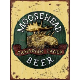 Unbranded Vintage Moosehead Canadian lager logo reproduction steel sign bar decor