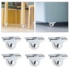 8 Pieces Fixed Castor Wheels Small Wheel Castors Trolleys Castor