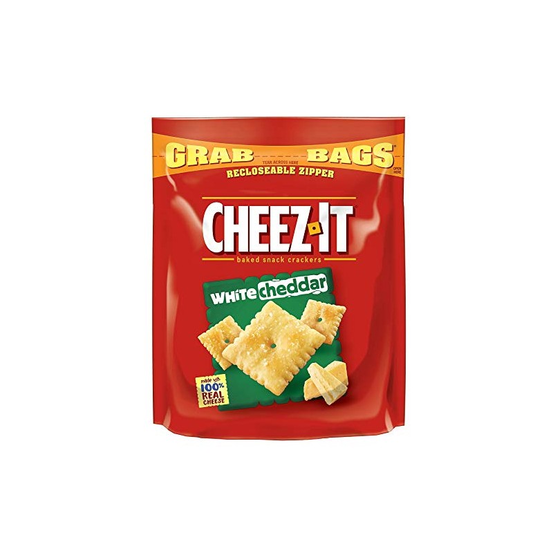 Cheez-It 24402298 Grab Bags Crackers White Cheddar 7 oz. 6/Pack
