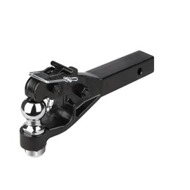 ANGCOSY 10-Ton Pintle Hook Trailer Hitches Receiver Hook Combination 2” Hitch Ball, 7000 lbs, 15-1/2” Length