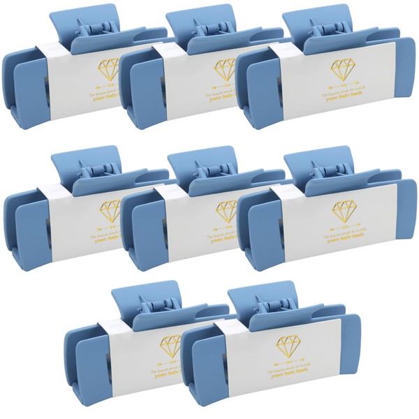 Bridesmaid Proposal Gifts - 4.1inch Square Matte Hair Clips, 8pcs