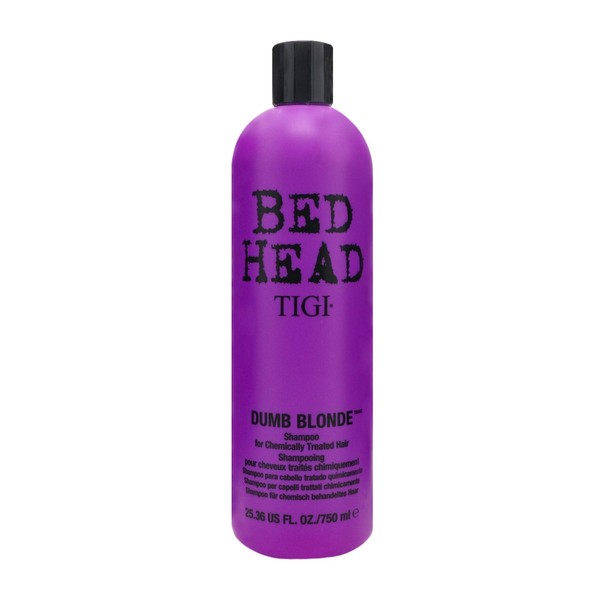 TIGI Bed Head Dumb Blonde Shampoo - Protects & Repairs Chemcially Treated Hair, Restore Moisture, Reduce Frizz, Increase Manageability, Colour Safe, with Keratin & Milk Protein 25.36 Ounce (Pack of 2)