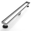 AVSIILE Linear Shower Floor Drain, 30 Inch Brushed Nickel 304