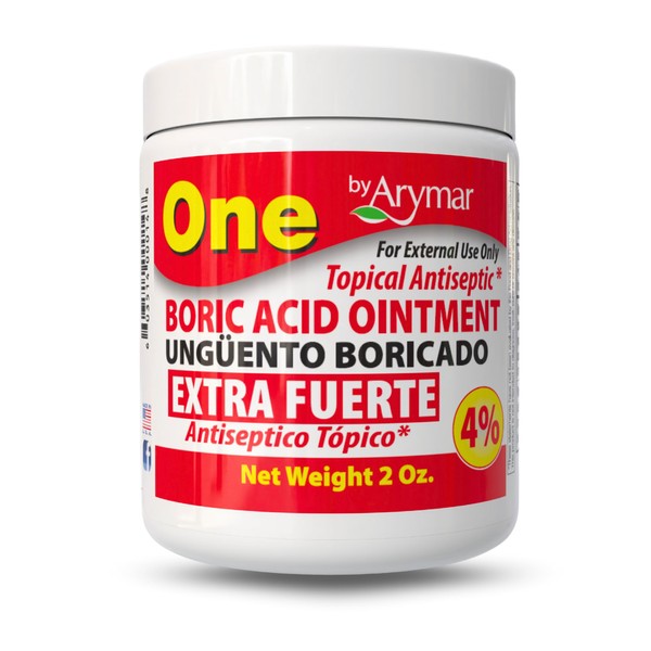 Arymar Boric Ointment - Topical Antiseptic Cream, 2 oz