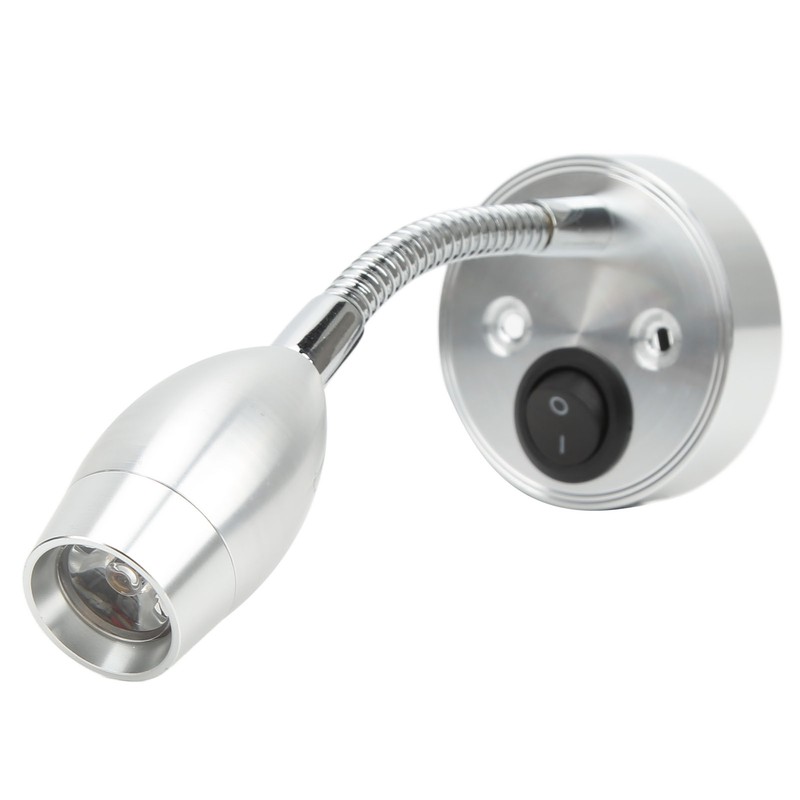 RV LED Light 12‑24V Boat Bedside Reading Lamp Adjustable Wall
