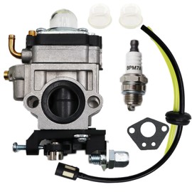 LIZAPUS 430025 Carburetor Carb Compatible with Thunderbay Y43 Auger Power Head Y2007 Mini Cultivator 430025 Fuel Line Grommet Spark Plug