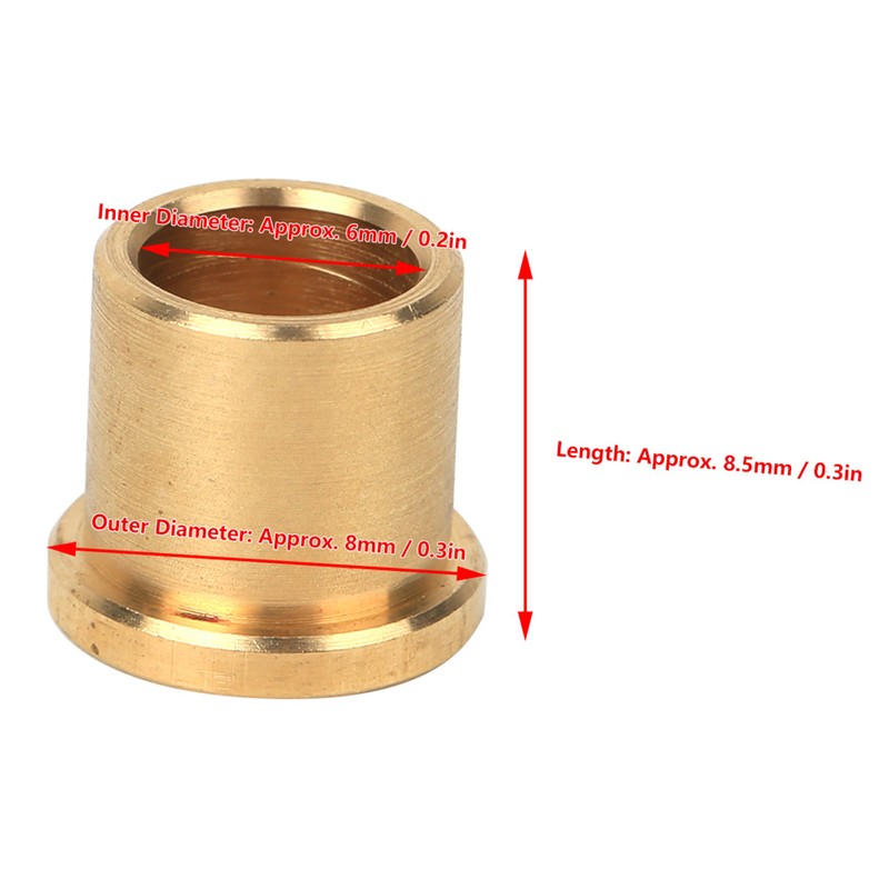 12Pcs Bronze Bushing High Lubrication Industrial Robots Parts 8/6 for