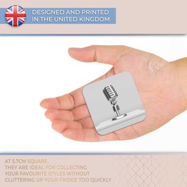 Destination Vinyl ltd Fridge Magnet bw - Microphone Radio Broadcast #37236