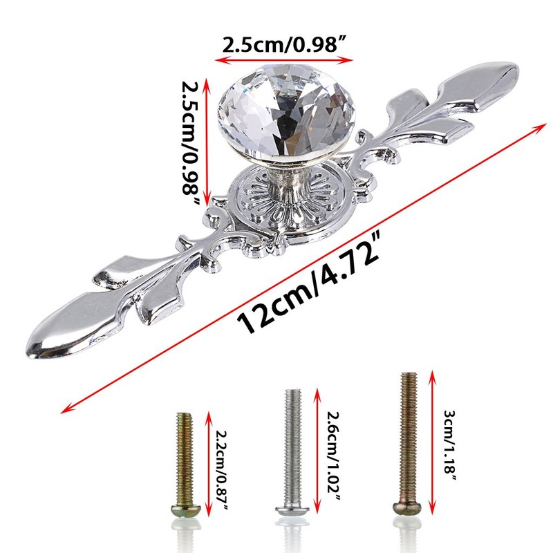 Sumnacon Drawer Dresser Knobs Pull Handles - Crystal Glass Diamond