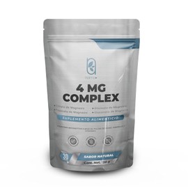 NAIMA 4 MG Complex 150 g, Sabor Natural | Suplemento en Polvo 100% Puro con Citrato,Glicinato,Treonato y Gluconato de Magnesio| Con Inulina de Agave, Minerales y Vitaminas|Soporte Digestivo