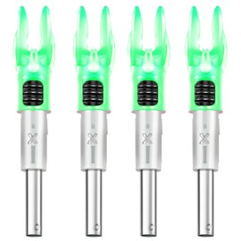 DEEPOWER X Lighted Nocks for Arrows .204”/.233”/.244”/.246” with ON/Off Switch with H, S, GT Bushings