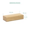 LAUBLUST Wooden Box with Lid - 24 x 10 x