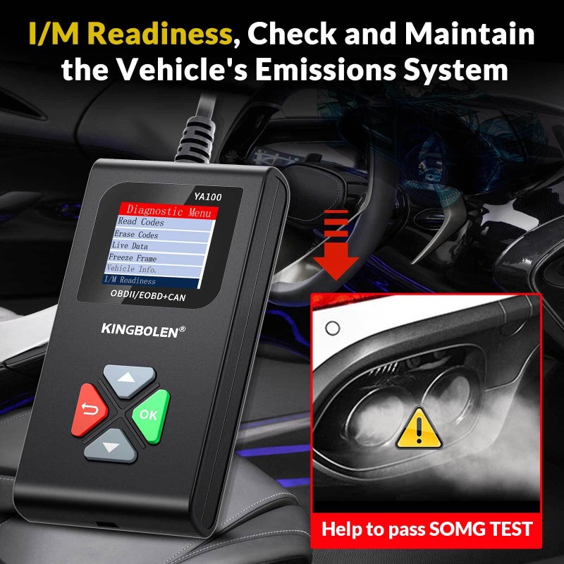 KINGBOLEN Y101 Car OBD2 Scanner Code Reader Check Engine Fault