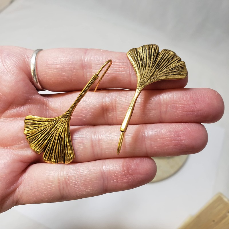 Ginkgo Leaf Earrings - Museum Reproductions - Made in the