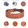 Pimaodog Leather Dog Collar, for Large, Medium & Small Dogs,