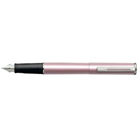 Sheaffer Agio Frosted Pink Nickel Trim Fountain Pen- Medium Nib
